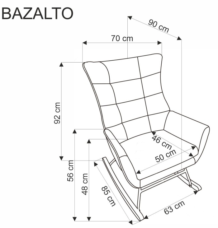 Fotel Bazalto Halmar