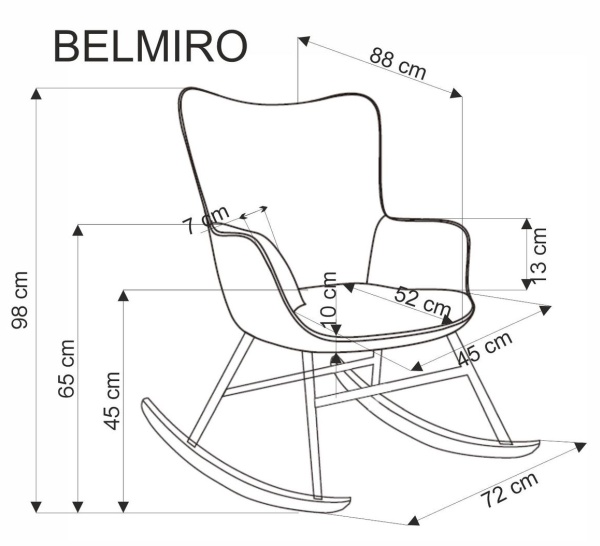 Fotel Belmiro Halmar