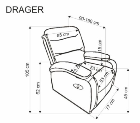 Fotel Drager Halmar