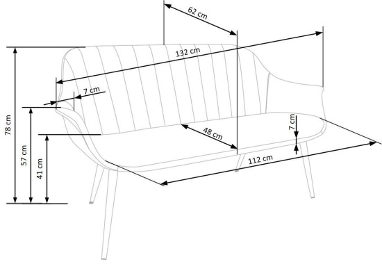 Sofa Elegance 2 XL Halmar