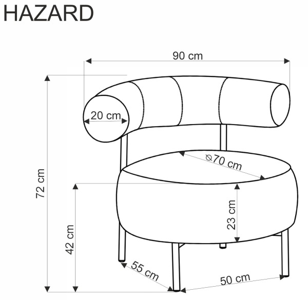 Fotel Hazard Halmar