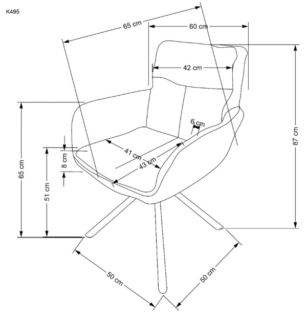 Krzesło K495 Halmar