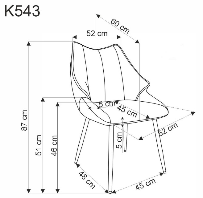 Krzesło K543 Halmar
