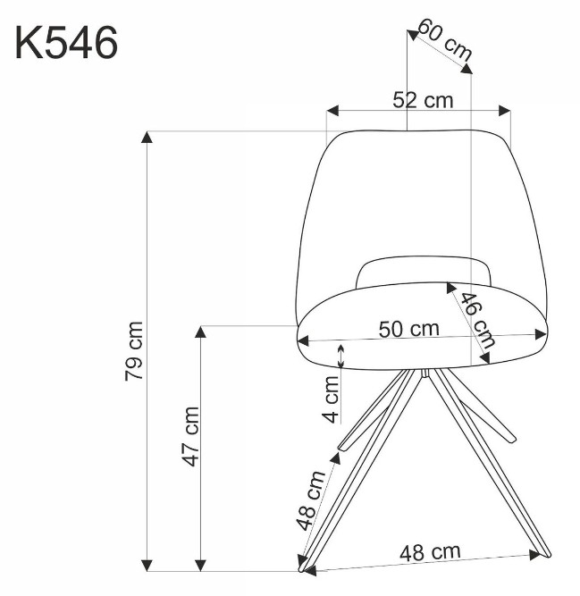 Krzesło K546 Halmar