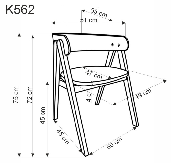 Krzesło K562 Halmar