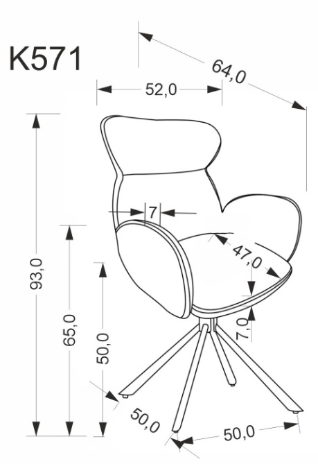 Krzesło K571 Halmar