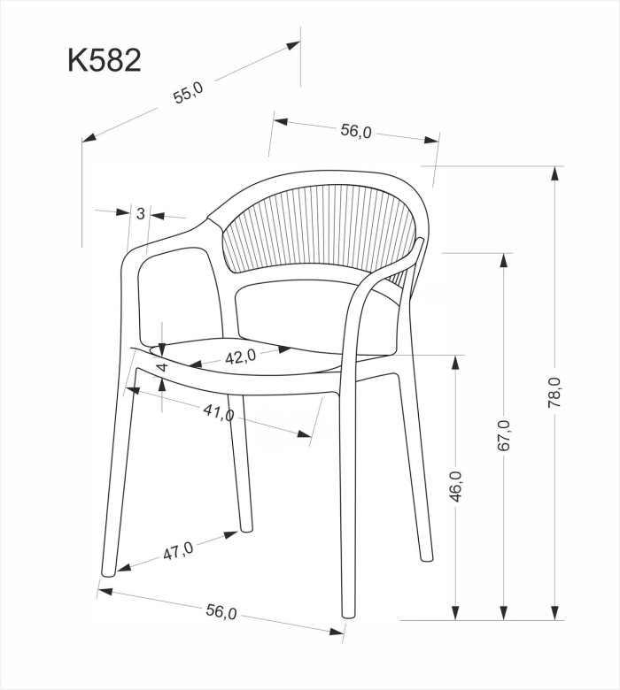 Krzesło K582 Halmar