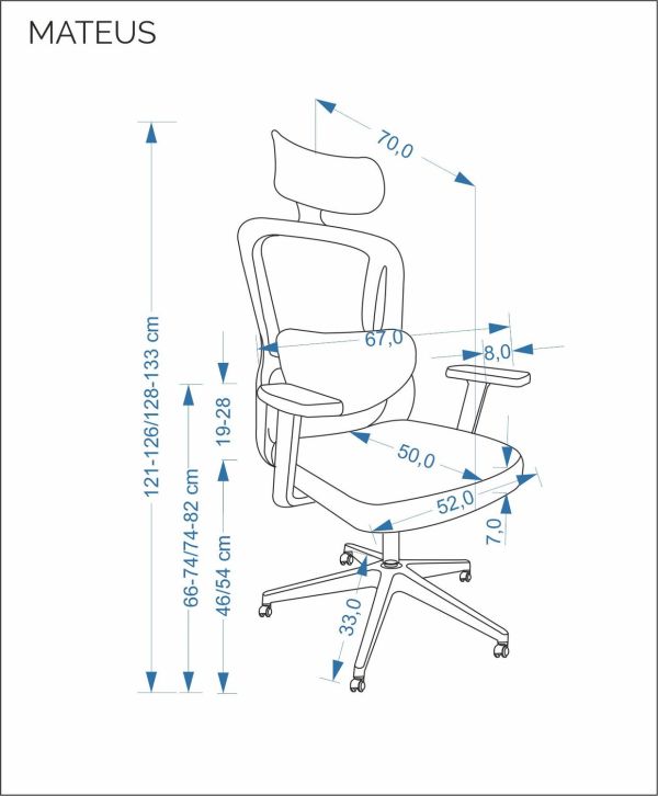 Fotel obrotowy Mateus Halmar