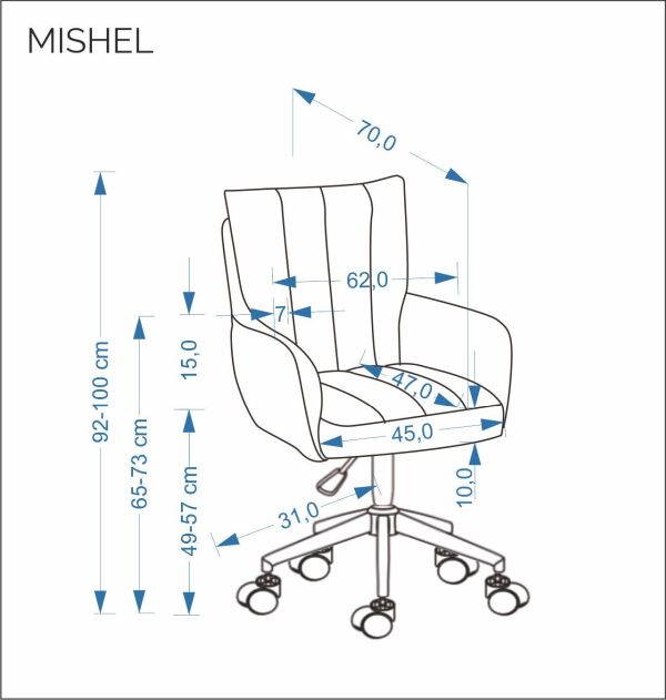 Fotel obrotowy Mishel Halmar