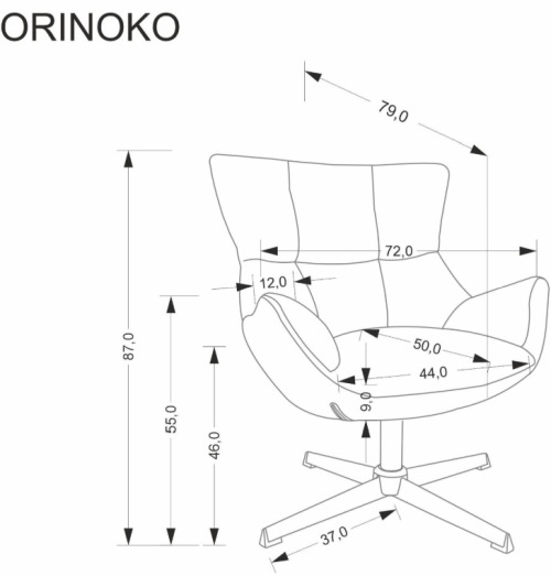 Fotel Orinoko Halmar