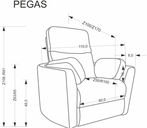 Fotel Pegas Halmar