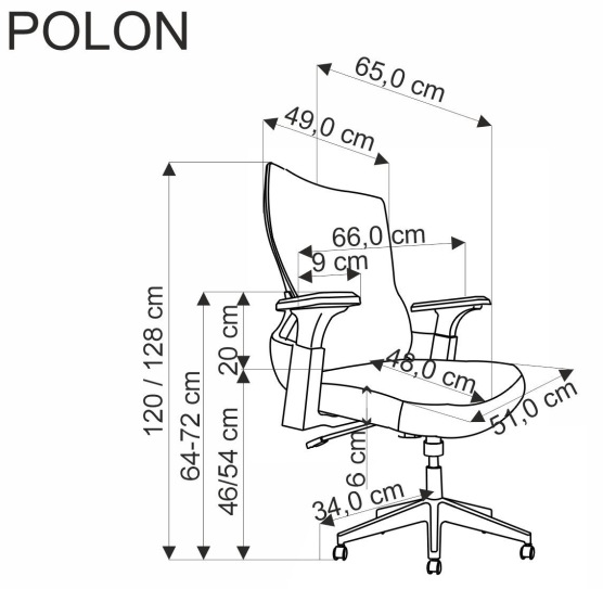 Fotel biurowy obrotowy Polon Halmar