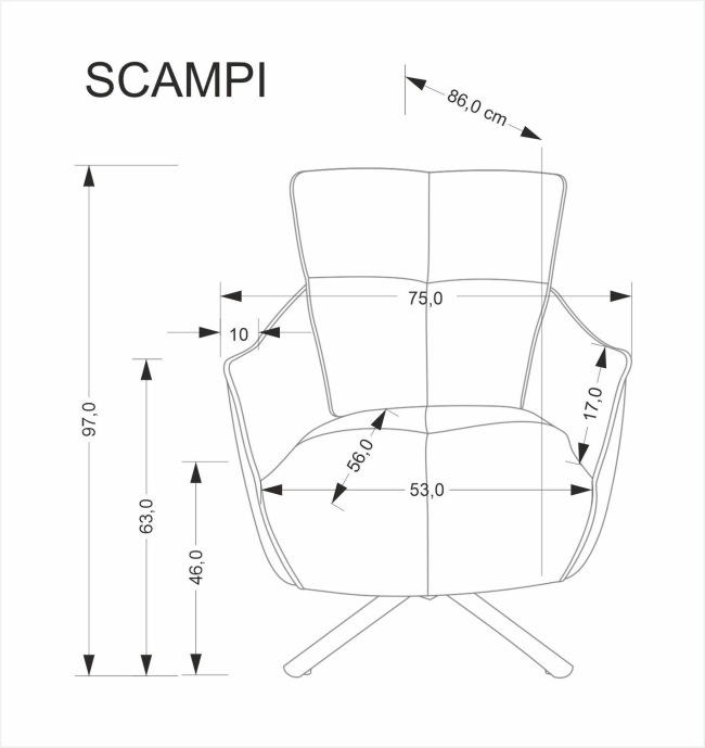Fotel Scampi Halmar