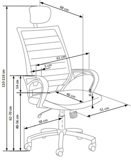 Fotel biurowy obrotowy Socket Halmar