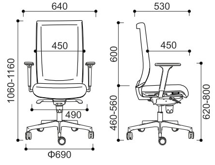 Fotel biurowy Begin AMW-130 Intar Seating