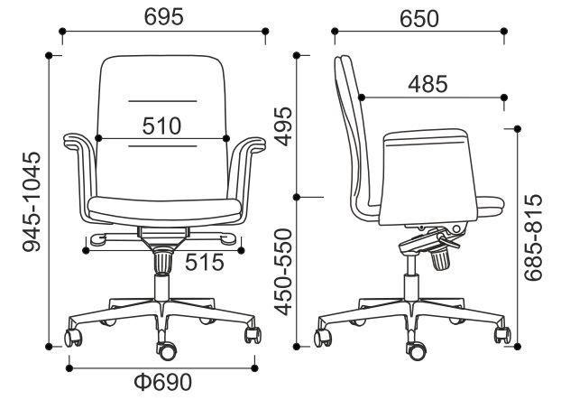 Krzesło biurowe obrotowe Newyork BF-130 Intar Seating