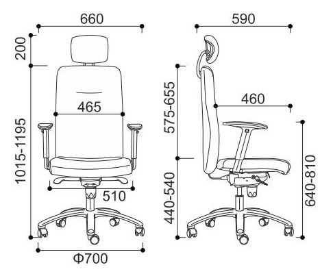 Krzesło biurowe obrotowe Next TF-100 / TF-102 Intar Seating