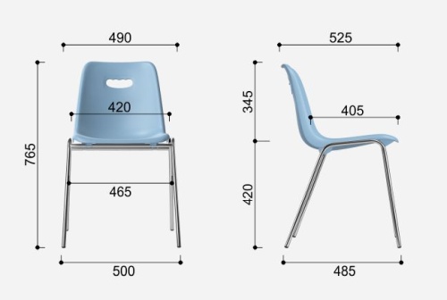 Krzesło biurowe stacjonarne konferencyjne na płozie Viki PL-300 Intar Seating