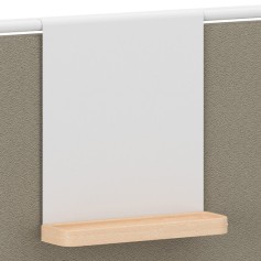 bSpace - biurka Nowy Styl - Akcesoria do paneli - tablica magnetyczna z drewnianym piórnikiem
