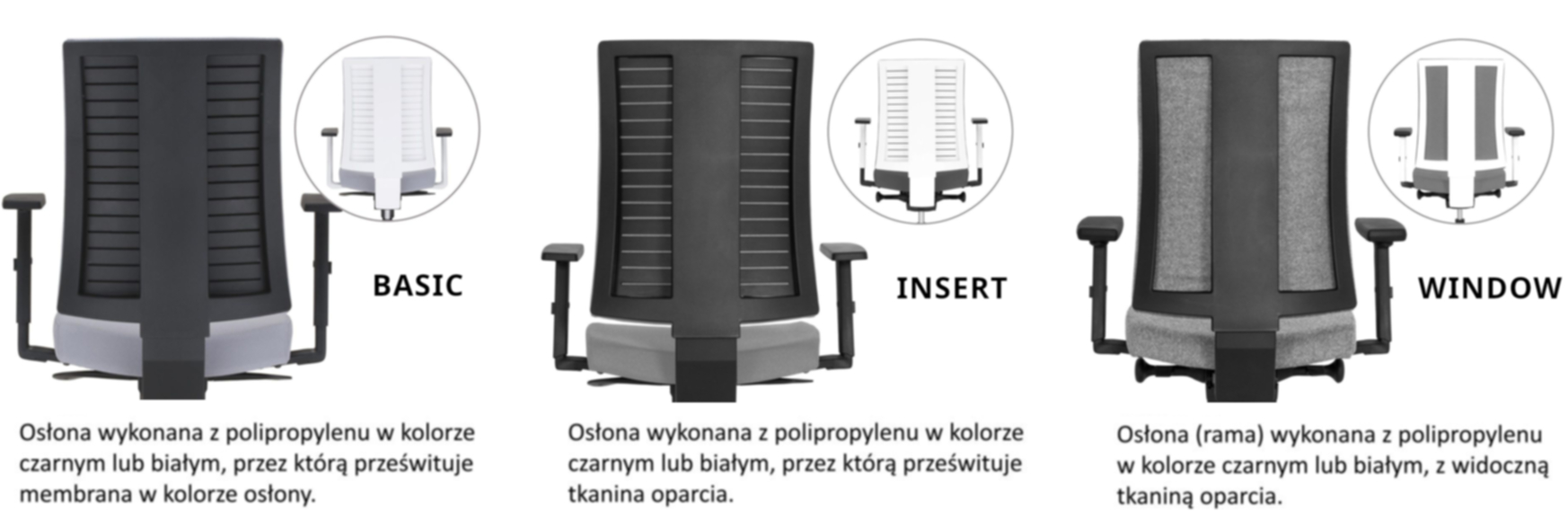 Oparcie krzesła Navigo Nowy Styl Oparcie krzesła Navigo Nowy Styl