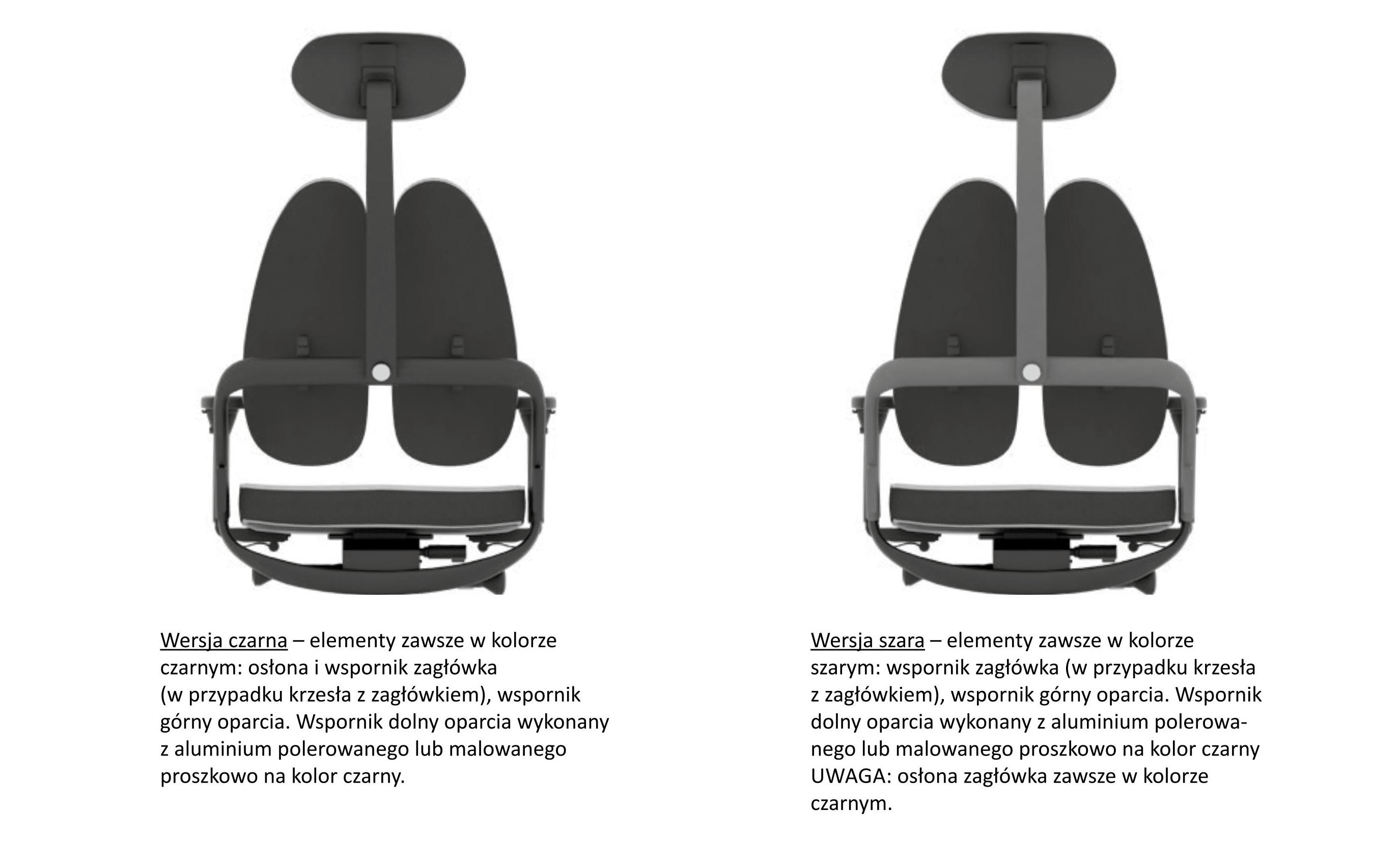 Ergonomiczne krzesło biurowe obrotowe XENIUM Nowy Styl - wersja kolorystyczna - oparcie DUO-BACK