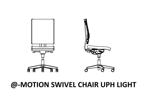 Ergonomiczne krzesło biurowe obrotowe @-Motion UPH Light Nowy Styl