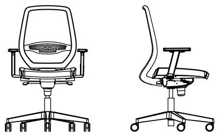 Krzesło biurowe obrotowe NEOS SWIVEL CHAIR MESH Nowy Styl