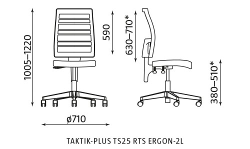 Krzesło biurowe obrotowe Taktik Plus TS25 firmy Nowy Styl