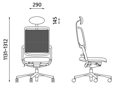 Ergonomiczne krzesło biurowe obrotowe Xenium Mesh HRUA Nowy Styl