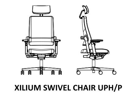 Ergonomiczne krzesło biurowe obrotowe Xilium Nowy Styl