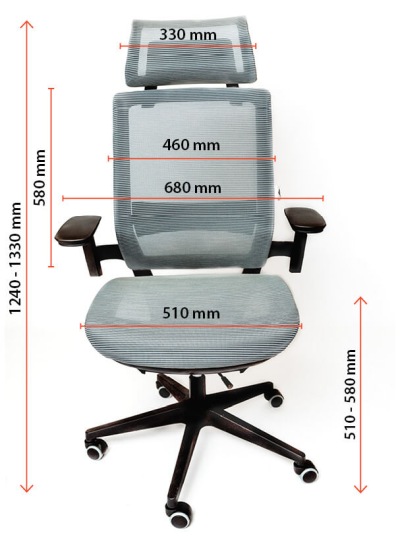 Wymiary krzesła Spinergo Office