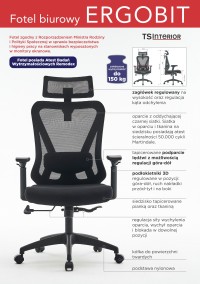 Ulotka fotela Ergobit siatka TS Interior