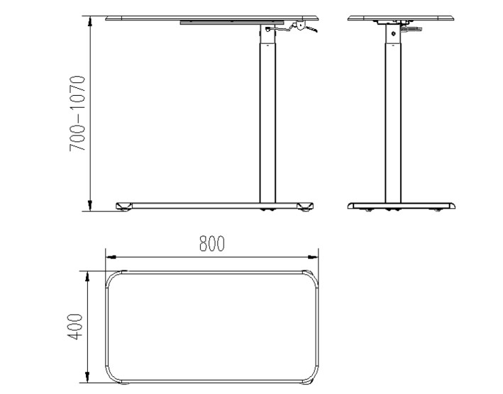 Wymiary biurka Laptop Desk Unique