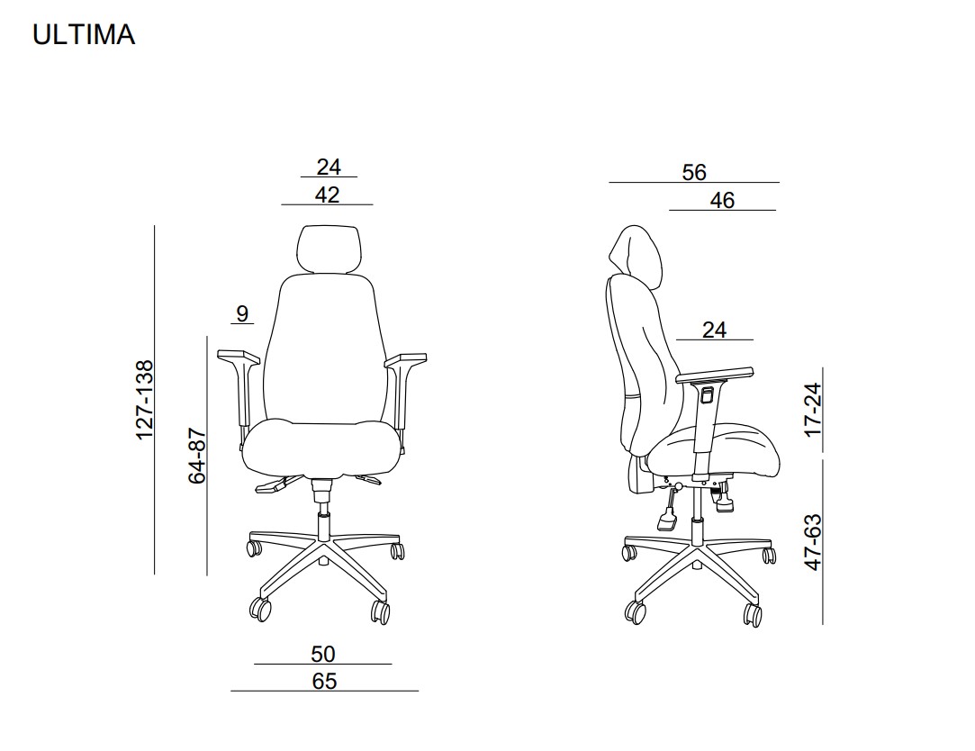 Fotel biurowy ergonomiczny Ultima Unique