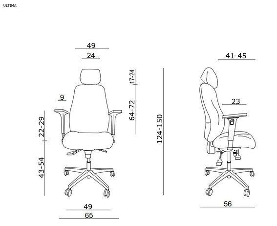 Fotel biurowy ergonomiczny Ultima Unique