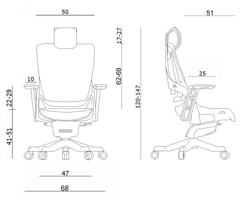 Fotel biurowy ergonomiczny Wau 2 Unique