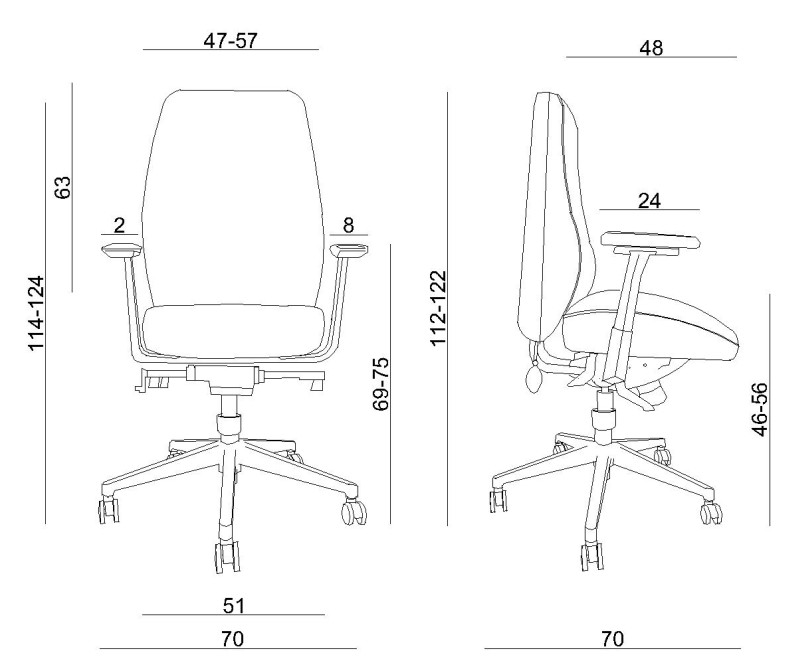 Fotel biurowy ergonomiczny Zome Unique